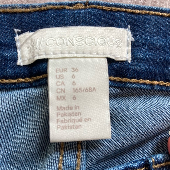 H&M Skinny Zip Ankle Low Waist Stretch Jeans NWT - Picture 5 of 7